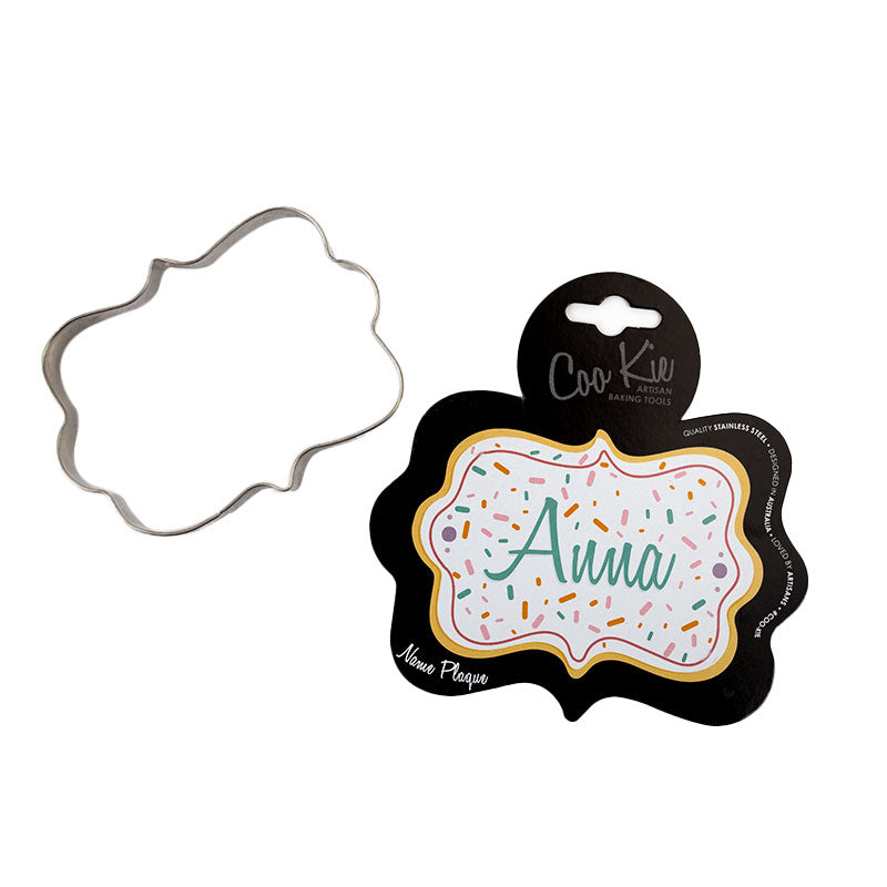 Coo Kie NAME PLAQUE Cookie Cutter