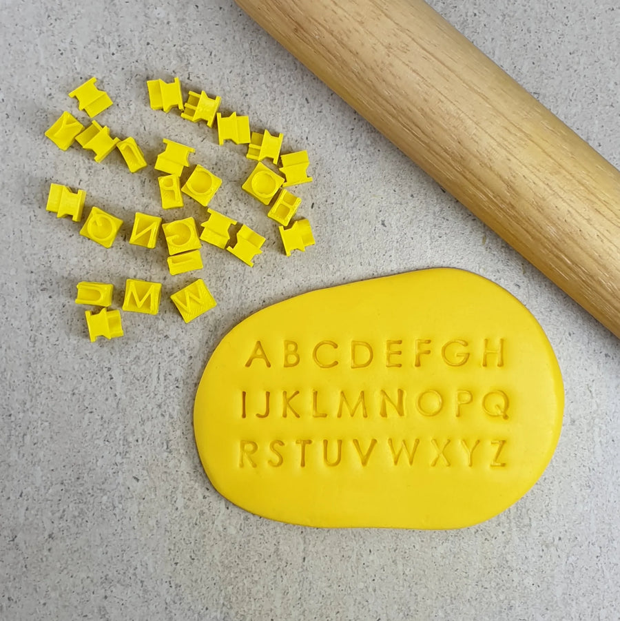 Modern Letter Stamps CAPITALS Fondant Debosser