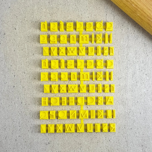 Modern Letter Stamps CAPITALS Fondant Debosser