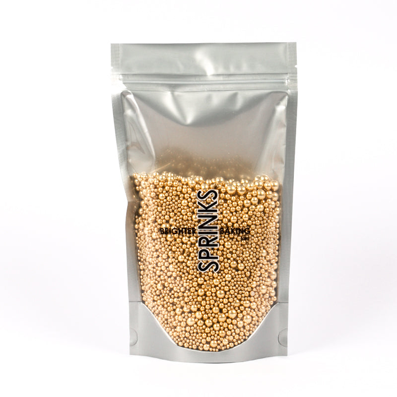 BULK 500g - Shiny Gold Bubble Bubble Sprinkles by Sprinks
