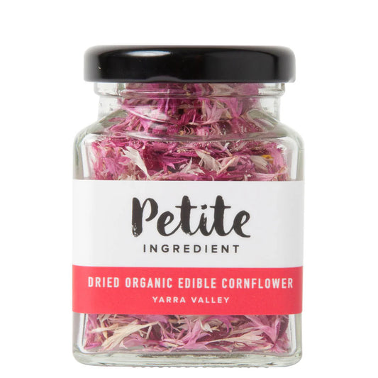 Dried Edible Flowers Australian Cornflower Pink Jar