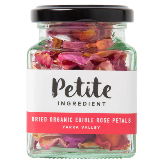 Dried Edible Flowers Australian Rose Petals Pink Jar