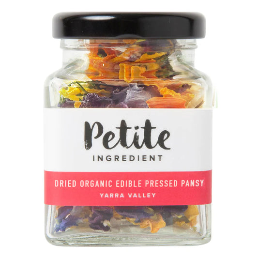 Australian Dried Edible Flowers Pressed Pansy Jar