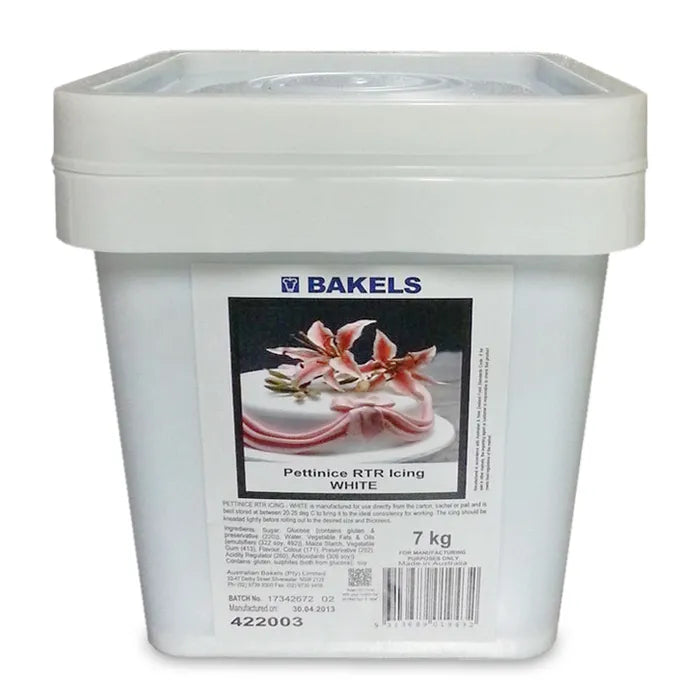 BULK Bakels Pettinice White RTR Fondant Icing 7kg