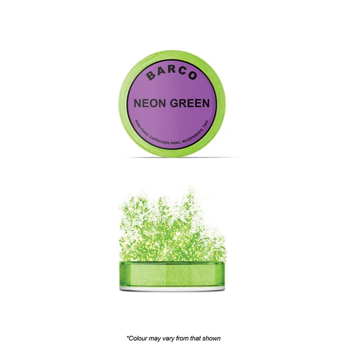 Barco Flitter Glitter Neon Green 10ml