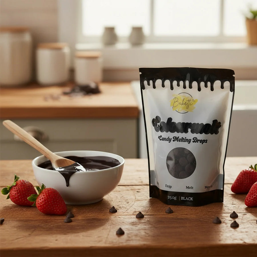 Bakette Black Colourmelts - Candy Melting Drops (250g)