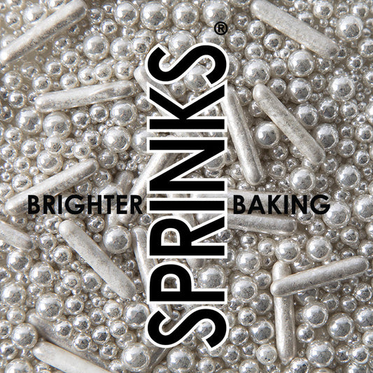 BUBBLE & BOUNCE SILVER (75g) Sprinkles - by Sprinks