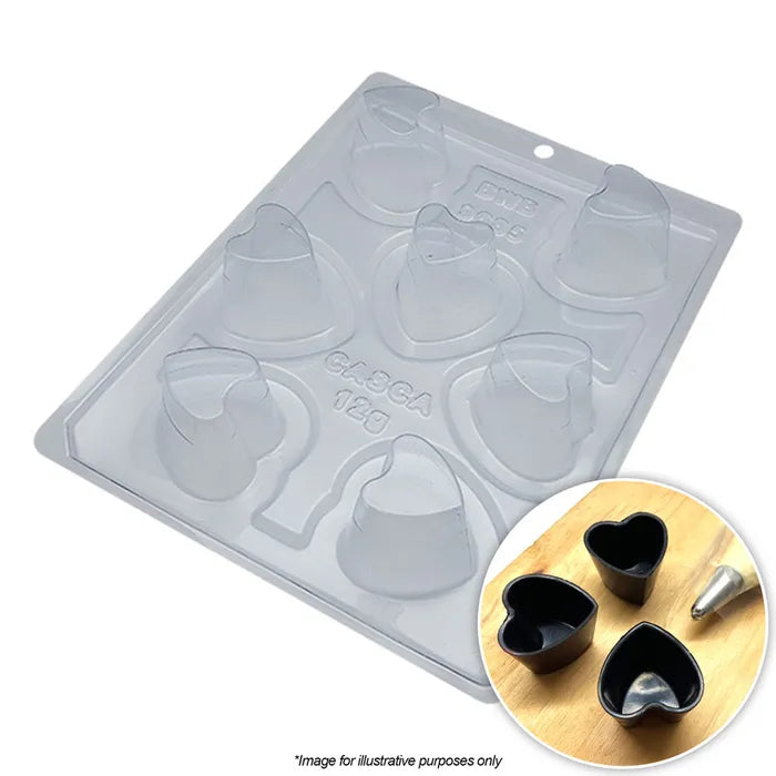Heart Mousse Cup Chocolate Mould | 3 piece