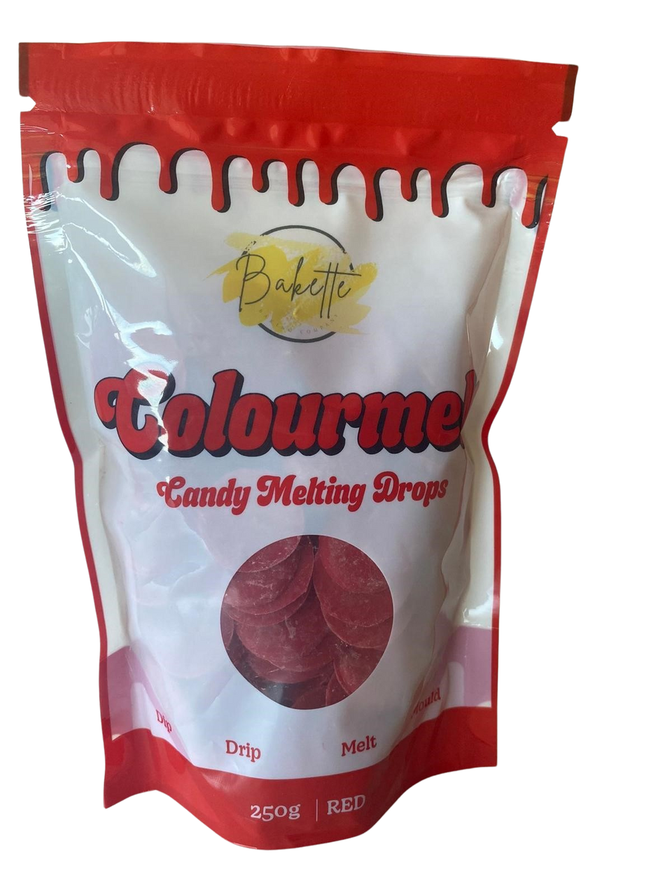 Bakette Red Colourmelts - Candy Melting Drops (250g)