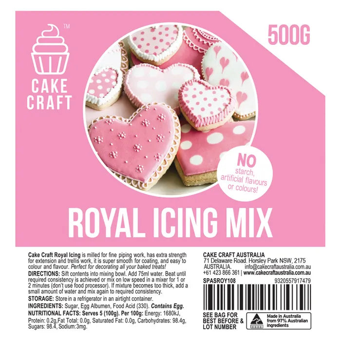 Cake Craft Royal Icing Mix - White (500g)