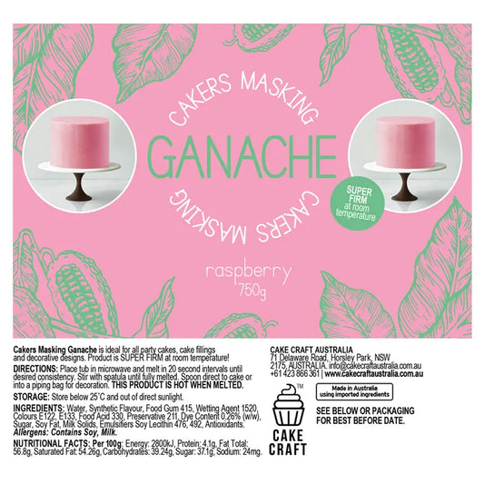 Raspberry Ganache | Cakers Masking Cake Craft | 750 g