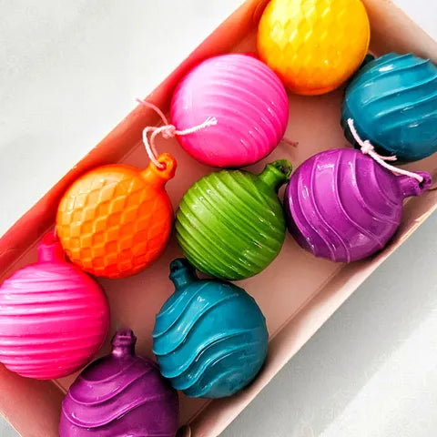 Christmas | Bauble Striped Chocolate Mould | 3 piece