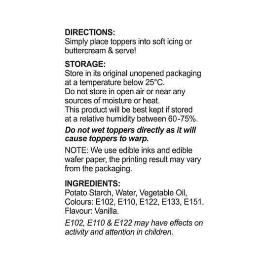 Disney Cars Edible Wafer Cupcake Toppers 16pcs