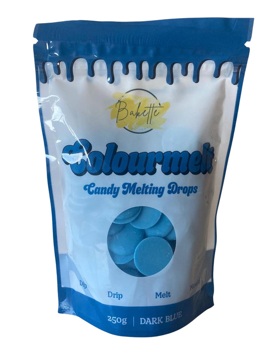 Bakette Dark Blue Colourmelts - Candy Melting Drops (250g)