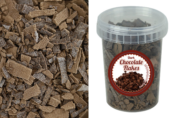 Dark Chocolate Flakes - 80G - Cake Toppings