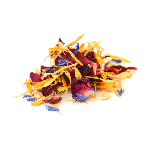 Dried Edible Flowers Confetti Jar