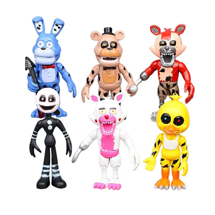 Five Nights At Freddys - Plastic Figurines Cake Topper (6 piece set)