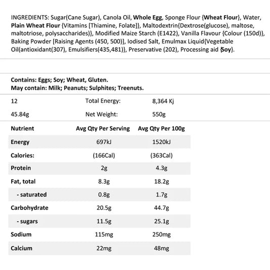 Frozen White Mud Cake - 10" Round | Blank Canvas Cakes