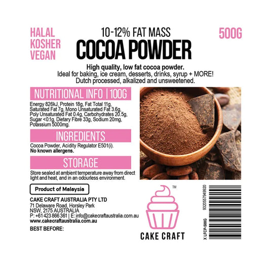 Low Fat Cocoa Powder 500g