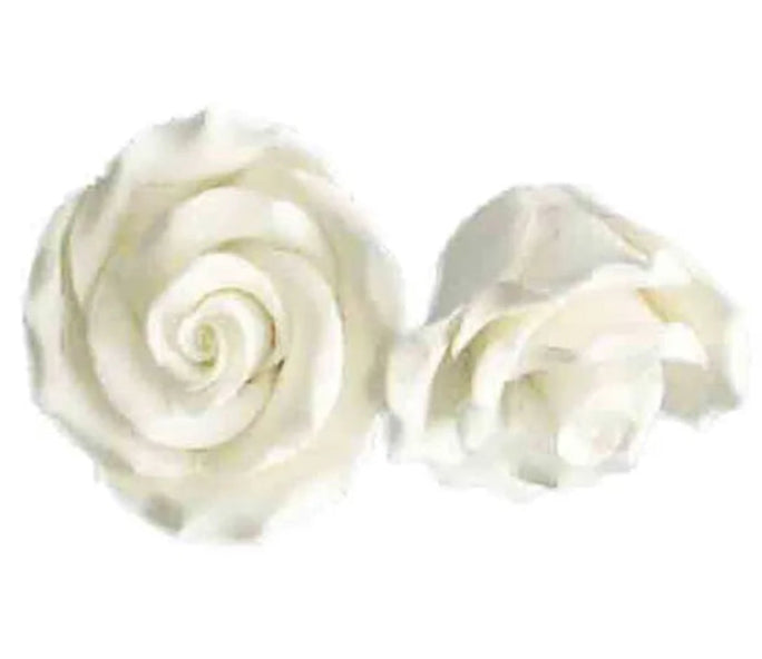 Medium White Rose | Edible Sugar Flower 1 piece