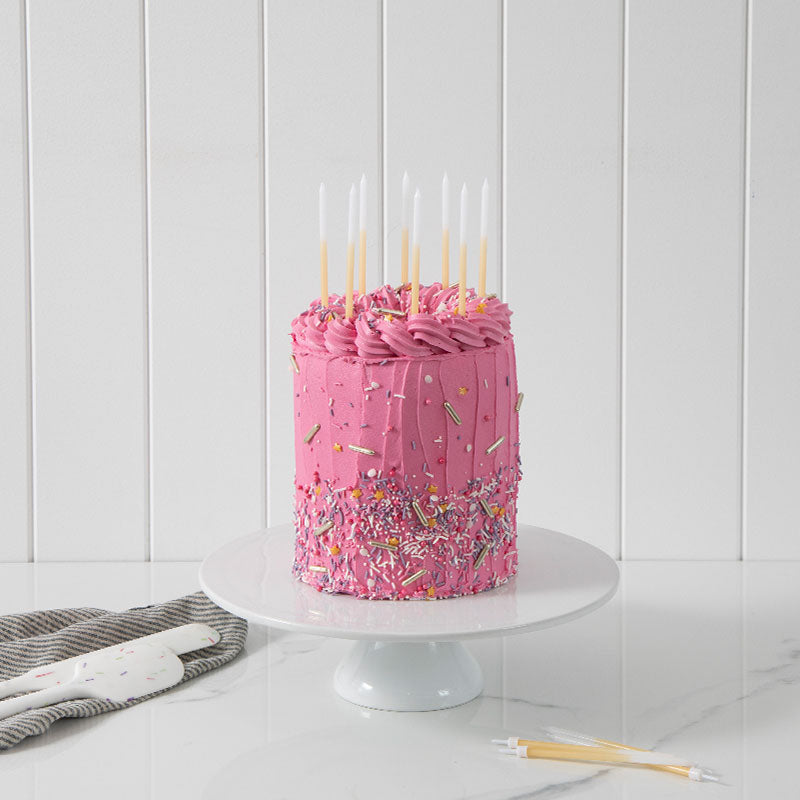 OMBRE Cake Candles GOLD (Pack of 12)