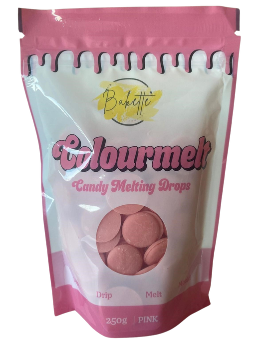 Bakette Pink Colourmelts - Candy Melting Drops (250g)