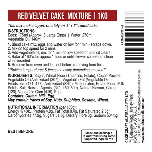 Red Velvet Cake Mix 1 kg