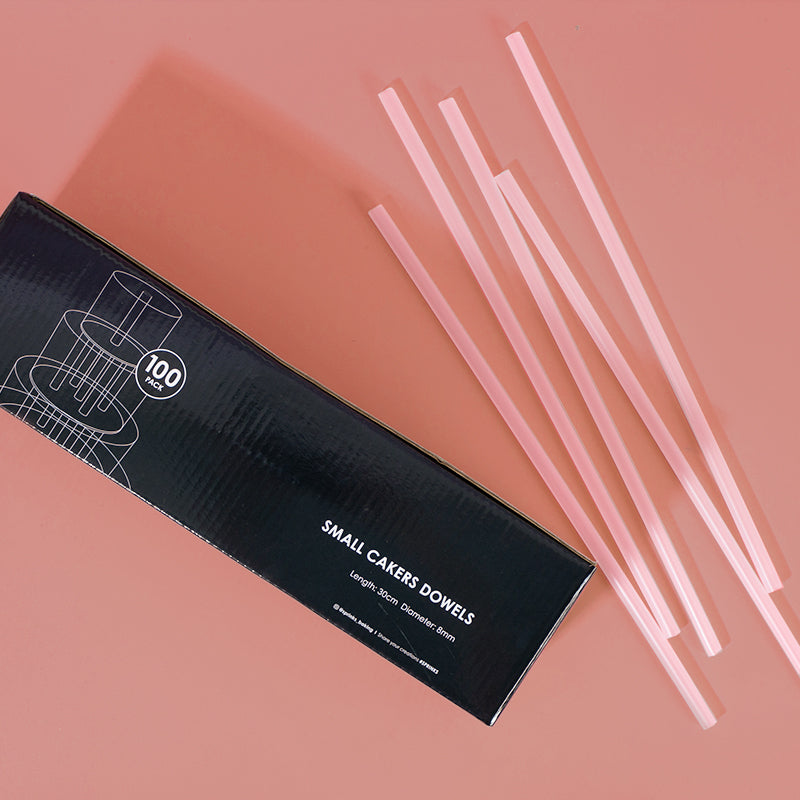 Cakers Dowels - SMALL Opaque (Pack of 50) - by Sprinks