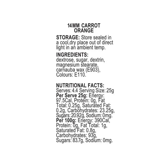 Sprinkd Carrots 14mm Easter Sprinkles 500g