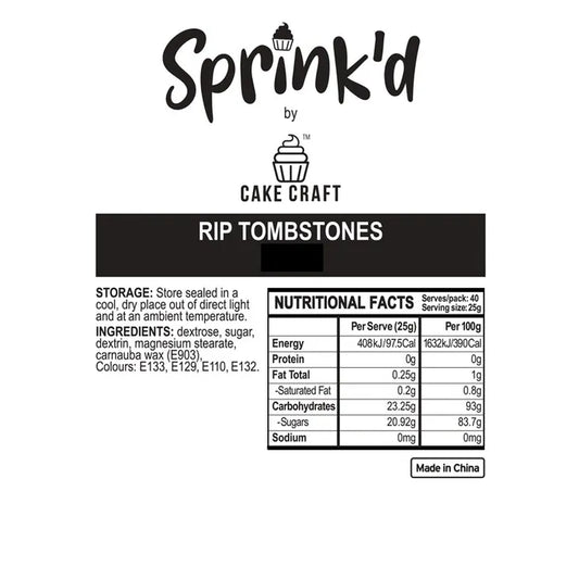 SPRINK'D | RIP HALLOWEEN TOMBSTONS | 500G