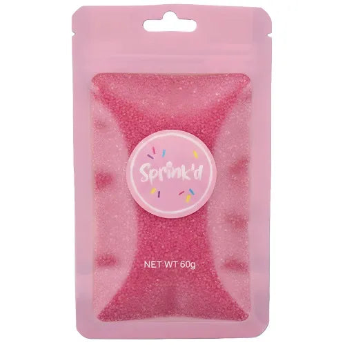 SPRINK'D | SANDING SUGAR | BRIGHT PINK | 60G