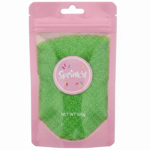 SPRINK'D | SANDING SUGAR | GREEN | 500G