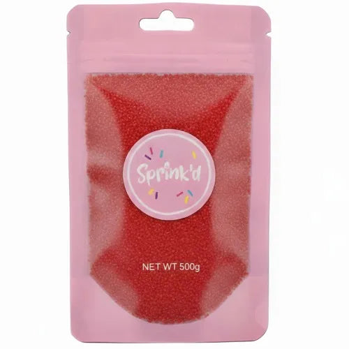 SPRINK'D | SANDING SUGAR | RED | 500G