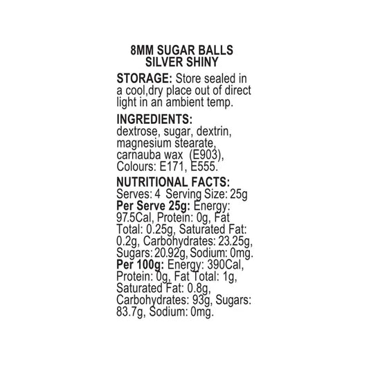 SPRINK'D | SUGAR BALLS | SILVER | 4MM | 60G