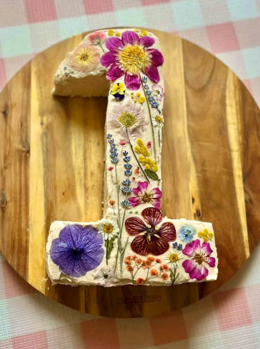 Dried Edible Pressed Flower A5 Card