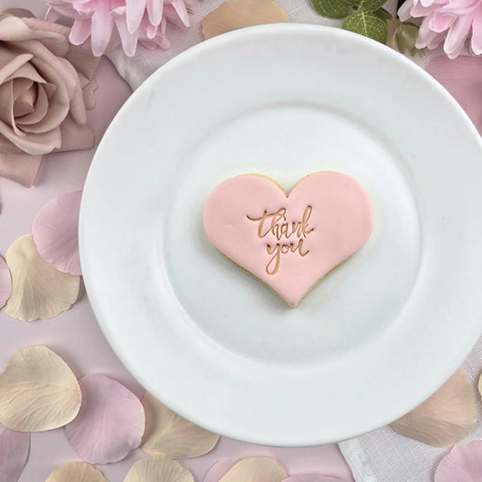 Thank You V2 Embosser Cookie Fondant