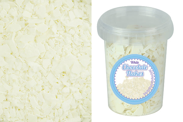 White Chocolate Flakes - 80G - Cake Toppings