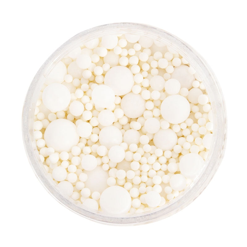 MATTE WHITE BUBBLE BUBBLE (65g) Sprinkles - by Sprinks