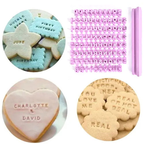 Alphabet & Numbers Message Press Embosser Set