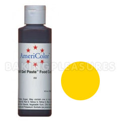 Bulk AmeriColor Soft Gel Paste Lemon Yellow 4.5oz