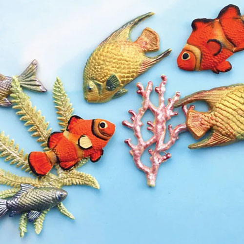 Assorted Fish & Seaweed Silicone Mould