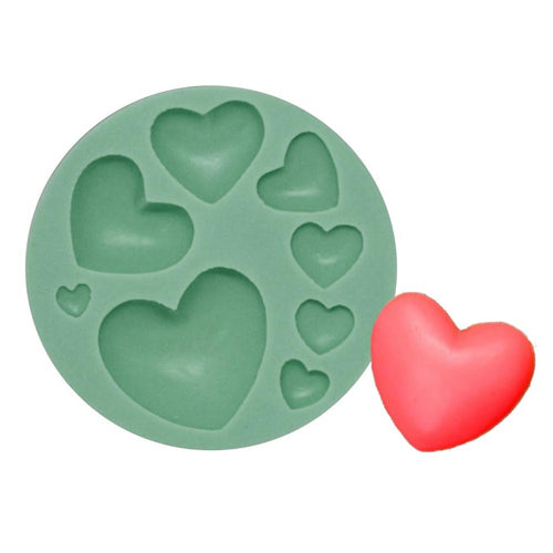 Assorted Hearts Silicone Mould