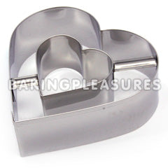 Ateco Heart Vol Au Vent Cutter - Stainless Steel
