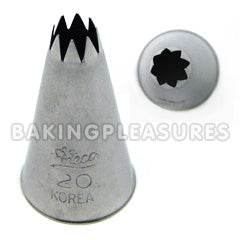 Ateco Open Star Small Piping Tip #20