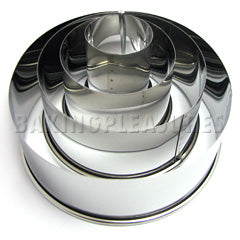 Ateco Round Cutter 4 pcs - Stainless Steel