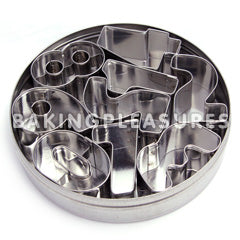 Ateco Small Numbers Cutter Set 10 pcs - Stainless Steel