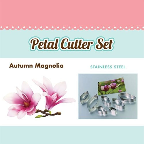 Autumn Magnolia Flower Cutters 7pcs