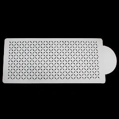 Bake Stencil Eyelet Latice Stencil