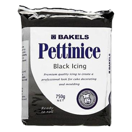 Bakels Pettinice Black RTR Fondant Icing 750g