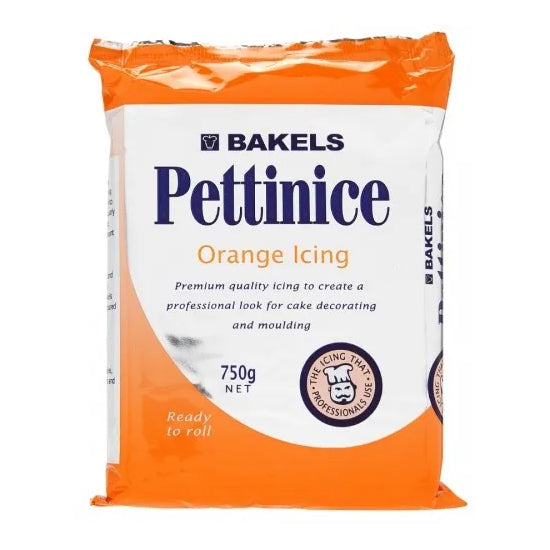 Bakels Pettinice Orange RTR Fondant Icing 750g